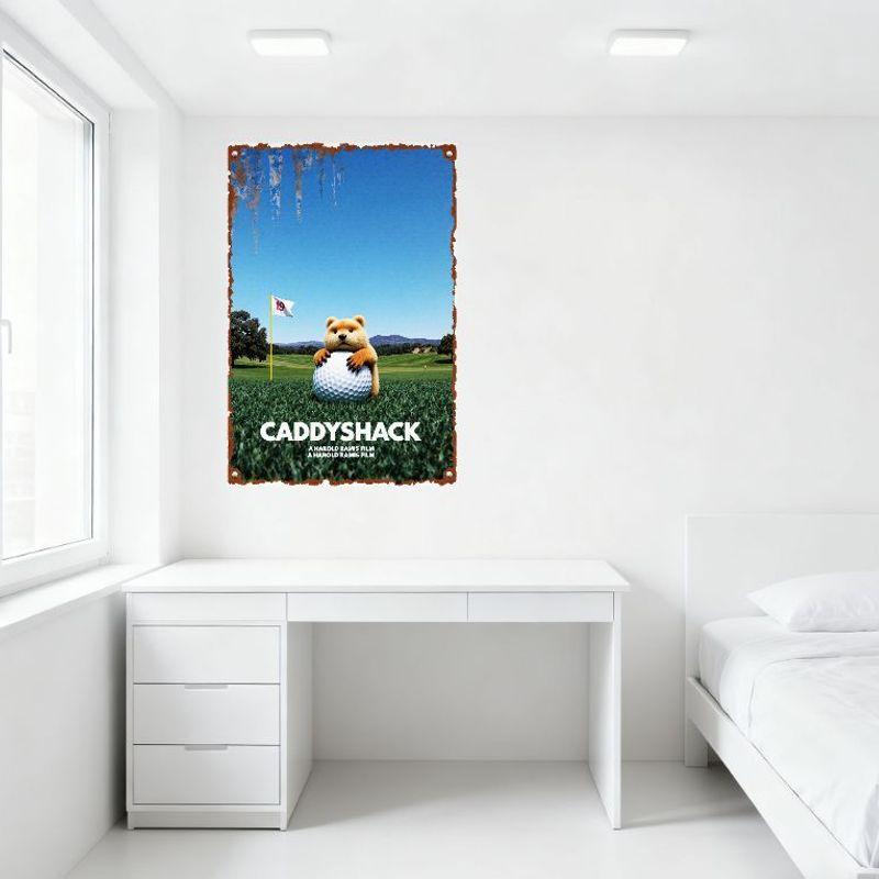 Caddyshack Vintage Movie Metal Tin Sign Harold Ramis Comedy Poster Wall Decor for Home Bar Club Man Cave