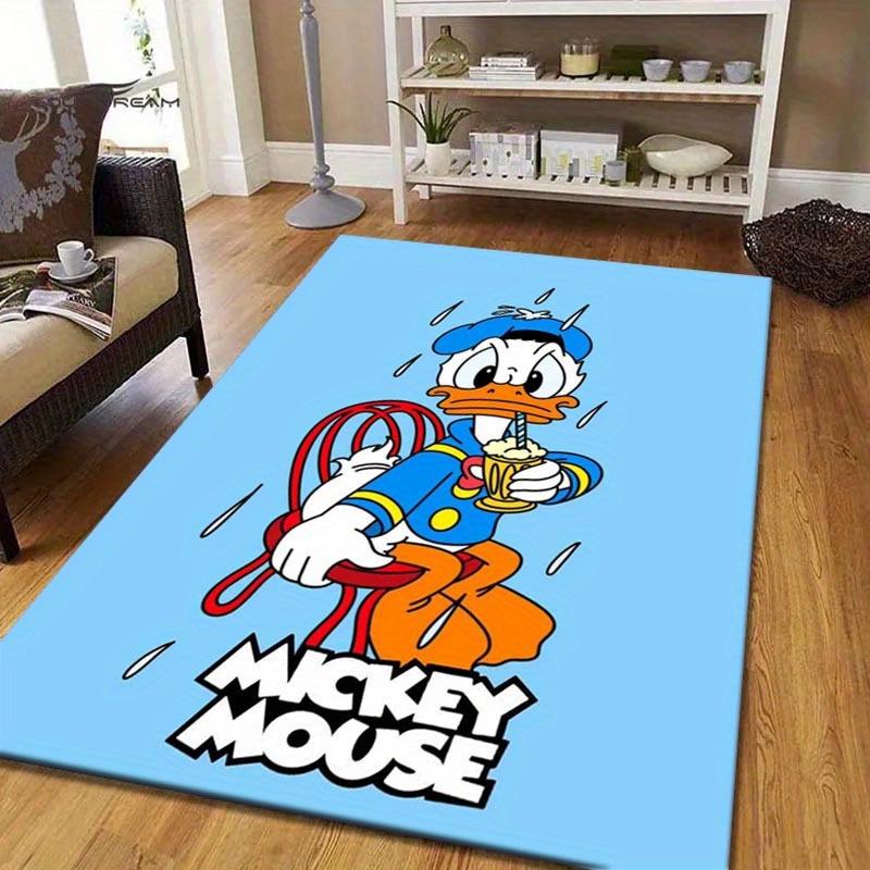 

1pc Disney Donald Duck Pattern Area Rug Soft Flannel Floor Mat for Living Room, edroom, Kitchen, Sofa Coffee Table Floor Mat, Machine Washable 60cm by 90cm