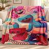 Poppy Playtime blanket Flannel Blanket Soft Cozy Plush Throw for Sofa Bed Lightweight Home Decoration Outdoor camping
