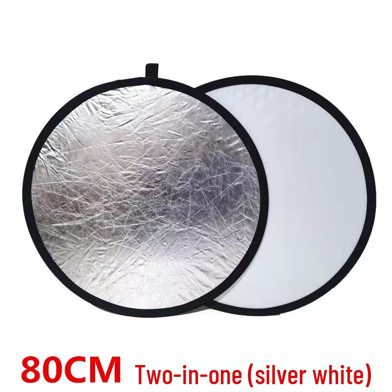 Round Foldable Portable Outdoor Photography Lighting Reflector for Beauty and Portrait Fill Light.