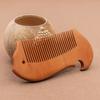 Fish Shaped Peach Wood Comb Anti-static for Women Hair Styling Detangling Scalp Care Salon Home Glooming Essential Styling Tool