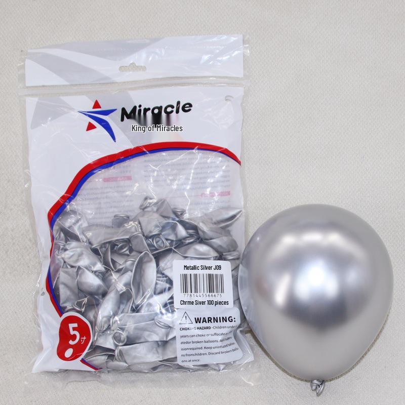 Miracle Star 5-inch Latex Balloons, 100 pcs - Ideal for Children's Birthday Party, Wedding Celebration, Room Decoration.