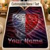 Flannel BlanketVfB Stuttgart FC Custom Name Text Personalized Soft Warm Throw Blanket Home Decor Gift