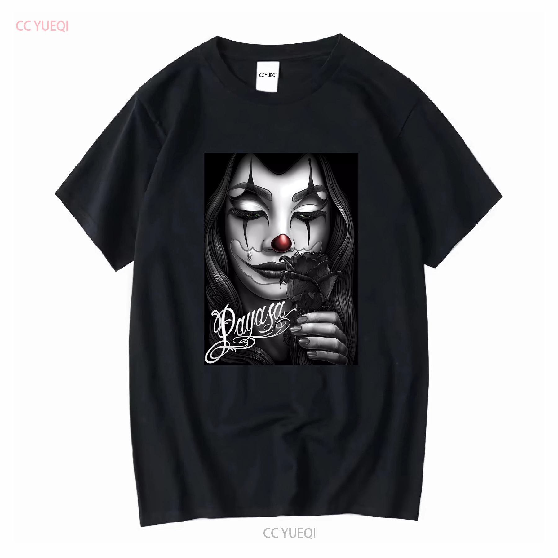 

Payasa chicana T Shirt vintage chicano art long or short sleeves vintage Washed Comfortable Unisex designer clothes Stylish 4XL