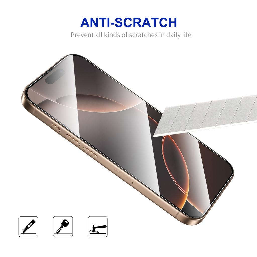 For iPhone 16 Pro HD Clear Film ENKAY HAT PRINCE Tempered Glass Screen Protector with Installation Tool