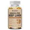 Supliment cu ficat de vită hrănită cu iarbă 1500mg - Formula crescută pe pășune - 120 capsule