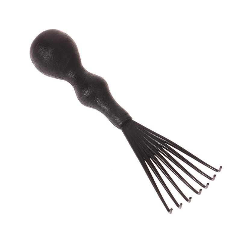 1 szt. Szczotka do włosów Grzebień Czyścik Czyszczenie Usuwanie włosów Rękojeść Osadzone narzędzie