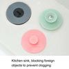 Gray Silicone Pop up Drain Cover Anti Odor Kitchen Bathroom Sink Strainer Stopper 10x3.6cm