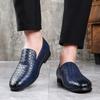 Luxury Men Shoes Braid Loafers Breathable Leather Casual Shoes Plus Size Driving Flats Moccasins Slip On Business Oxfords Shoes