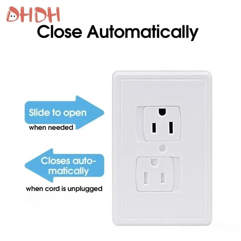 Elektrische Sicherheitssteckdosen-Schutzabdeckung Babypflege Sicherheitsvorkehrung Schutz Kinder Anti-Elektro Baby-Sicherheitsstecker-Abdeckungen