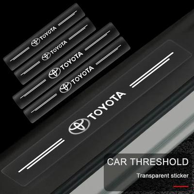 Car Threshold Sticker Scratch Resistant Transparent Film Protector For Prado Aqua Hilux Rav4 Camry Prius TRD Venza GR