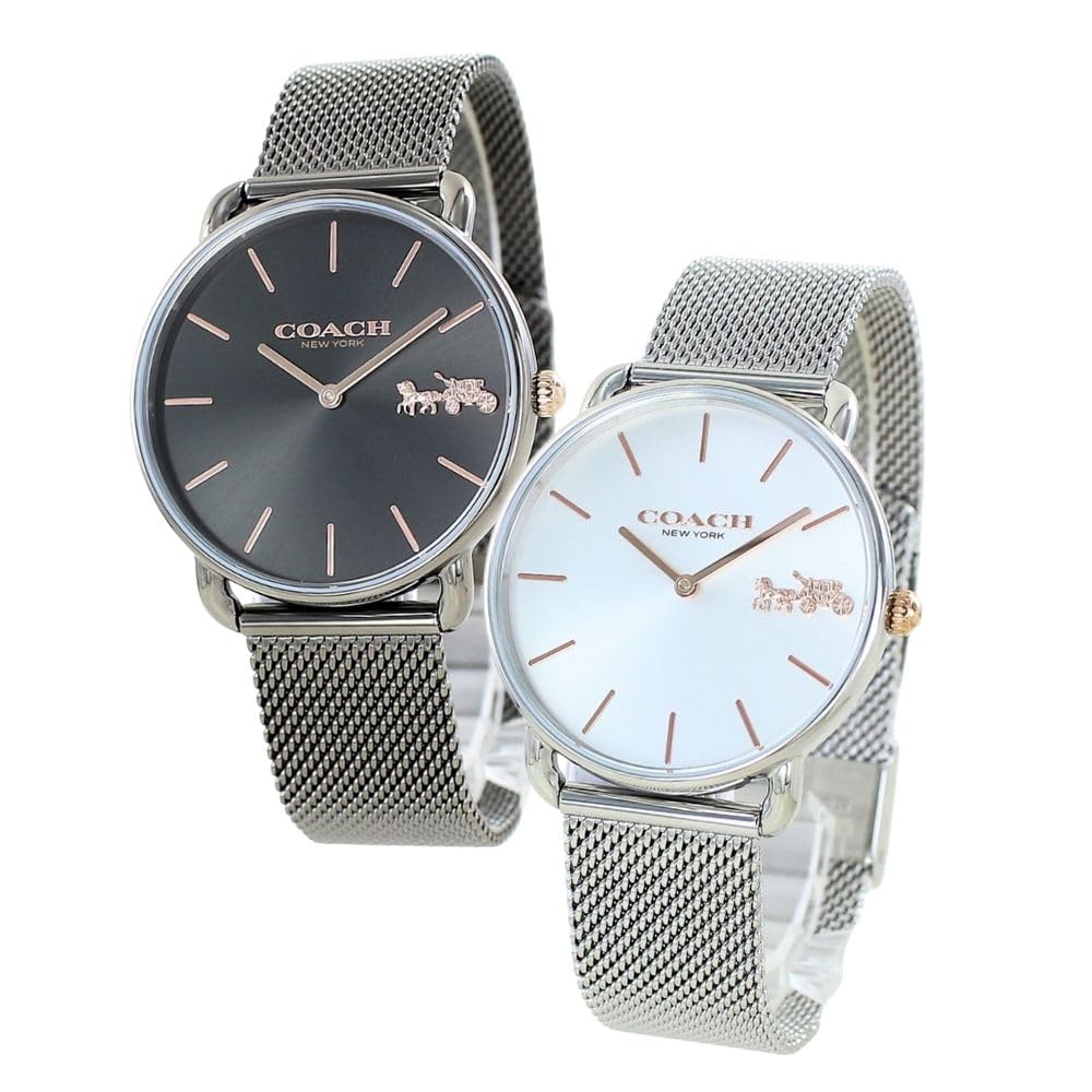 

Парний годинник Elliott того ж розміру Парний годинник унісекс тонкий тонкий браслет із нержавіючої сталі рожеве золото бронзовий срібло 1450438514504382 [Coach] чоловічі жіночі