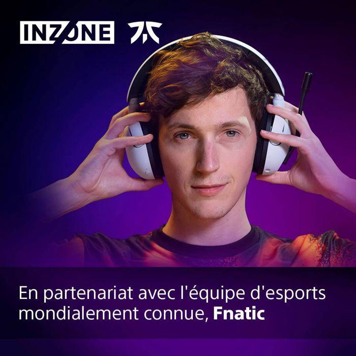 Casque Gaming H5 Sony INZONE Sans Fil - 360 Spatial Sound for PC/PS5 - Blanc-Accessoire-PC