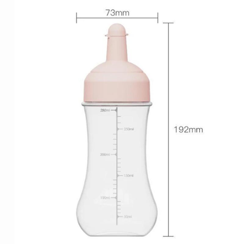 Kořenka Stlačovací láhev 350ML 5-otvorová Salátová Kečupová Stlačovací láhev s prachovkou a stupnicí Nádoba na omáčky Kuchyňské náčiní