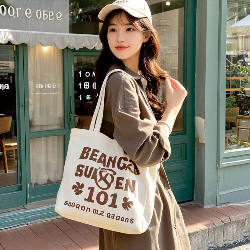 

Large Capacity Casual Versatile Canvas Bag, Women s New Single Shoulder Class Commuting Tote Bag, Handbag