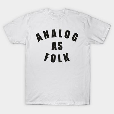 T Shirt Women Analog As Folk Harajuku Print Kawaii Tshirt Summer Short Sleeve Female T-Shirt Top Tee