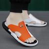 Fashion CYYTL Mens Slippers Casual Shoes Summer Beach Sandals Outdoor Slides Leather Walking Comfort Luxury Designer Fashion Lightweight