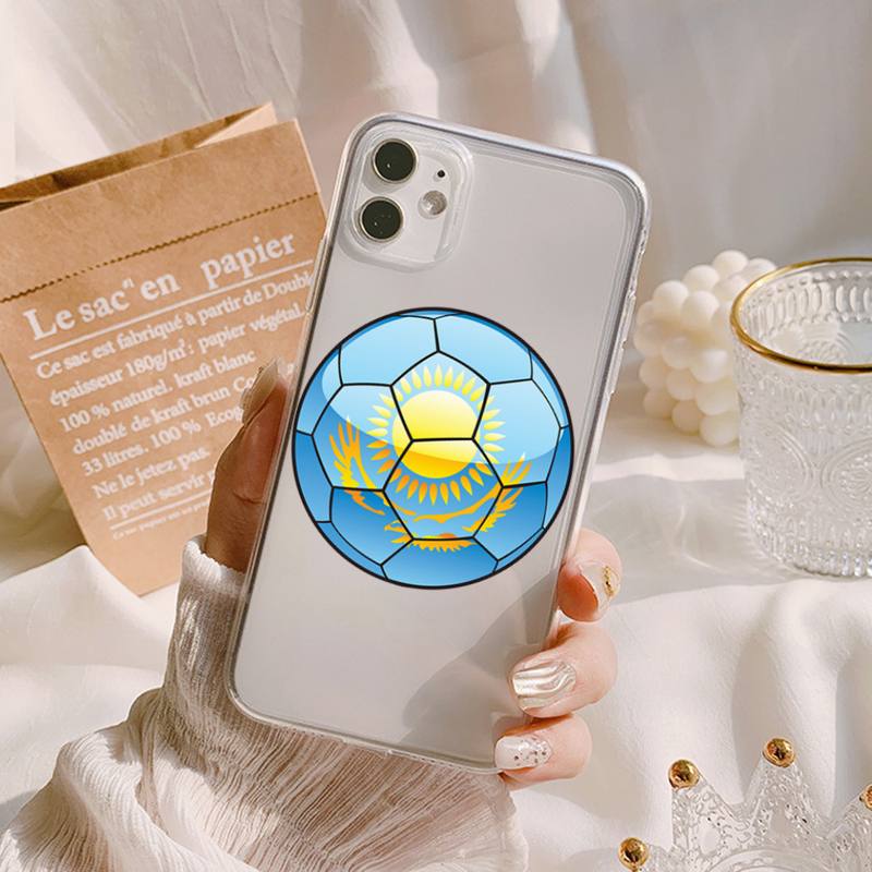 MaiYaCa Kazakhstan Flag Phone Case for Iphone 13 11 12 Pro XS MAX 8 7 6 6S Plus X 5S SE 2020 XR Cover