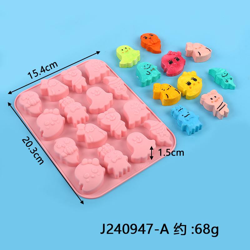 Chocolate Mold Kitchen DIY Baking Tools Cake Decoration Pumpkin Flower Leaf Ghost Jelly Mould Creative Ice Lattice Silicone Mold