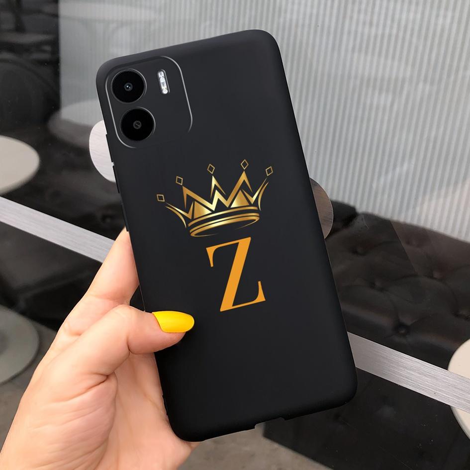 For Xiaomi Redmi A2 Plus 2023 Case Cute Letters Crown Painted Cover Soft TPU Funda For Redmi A2+ Xiomi Redmi A2 A2Plus 4G Cover