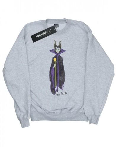 Disney Girls Sleeping Beauty Classic Maleficent Sweatshirt 12-13 noir