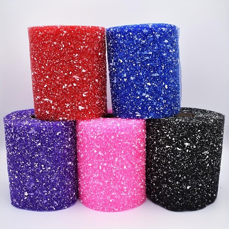 15cm Wide Snow Dot Gauze (1pc) – Rose Bouquet Packaging Material, Wedding Decoration Mesh, Flower Shop Flower Net