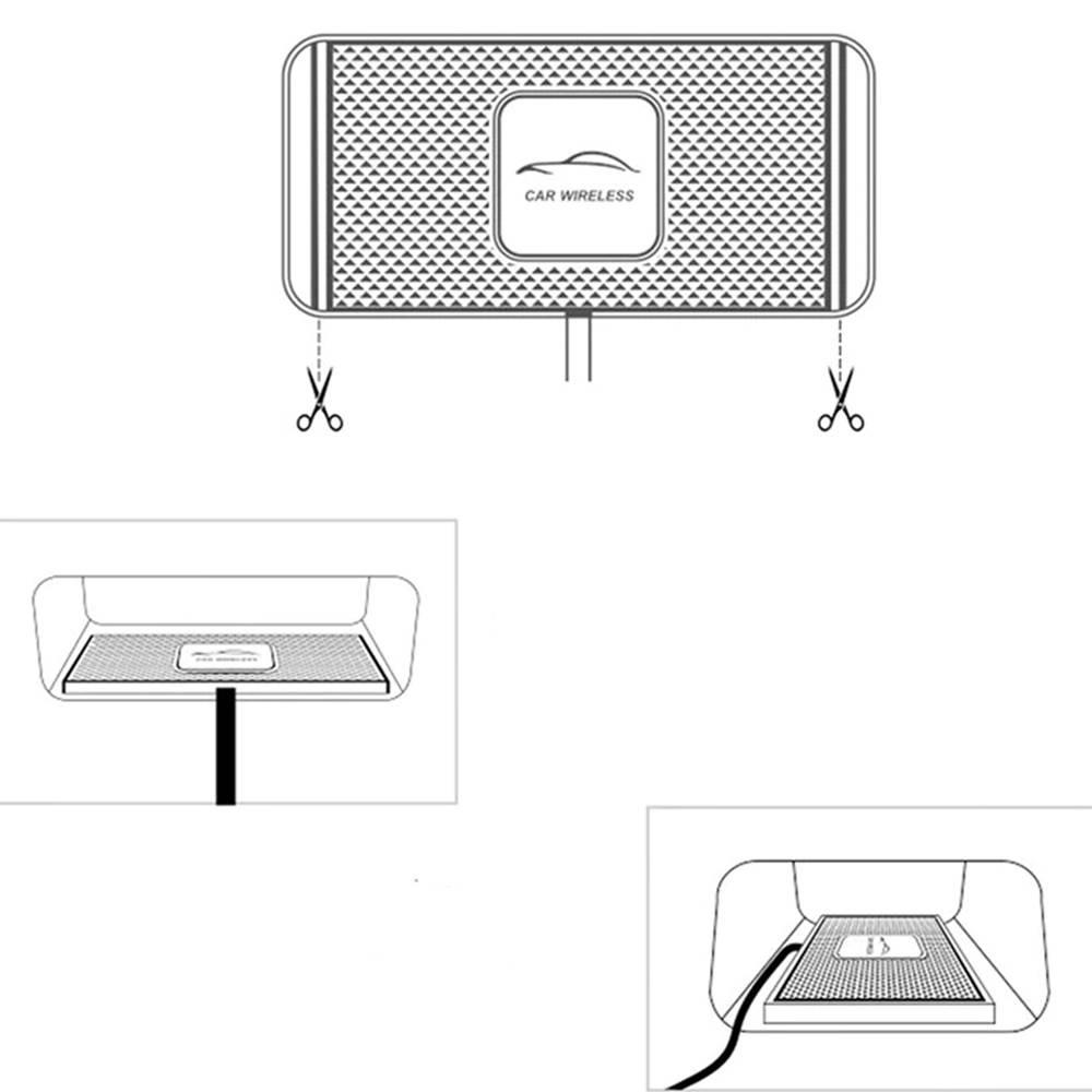 Qi Inductive Car Charger Docking Stand C1