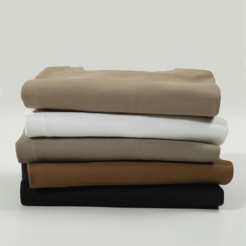 Pure Cotton Short-Sleeved T-Shirt Men's Round Neck Summer Solid Color Trendy Wide Loose Cotton Half-Sleeve Bottoming Shirt