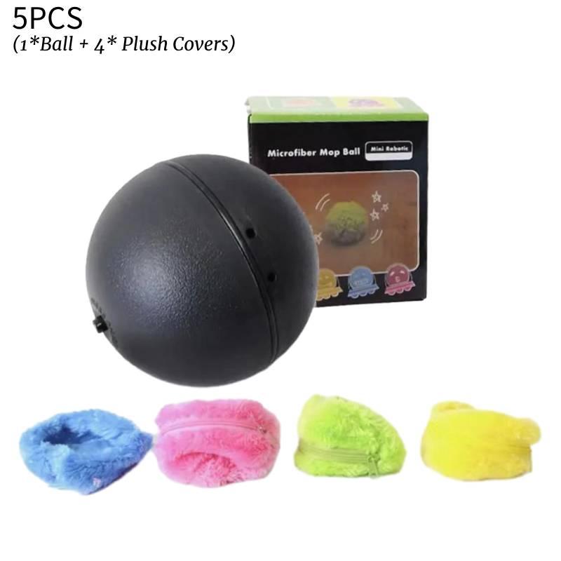 

Interactive Plush Toy Ball For Dogs And Cats Electric Pet Toy To Relieve Boredom Abs Plastic And Coral Fleece Material 9cm/3.54in Size