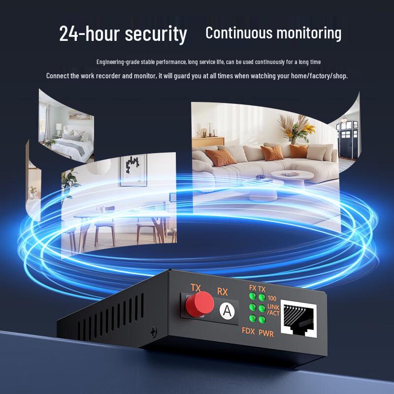 Yangye 100Mbps Single-Mode Single-Fiber Optic Media Converter