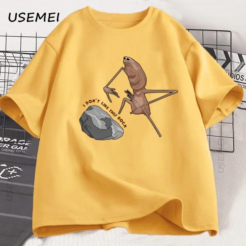 Marcus The Worm Tshirt for Unisex Unisex Y2k Clothes Design Printed Cotton Short Sleeve Round Neck Tshirt Streetwear Y2k Clothing