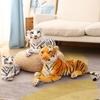 Lifelike Tiger Plush Toys Soft Wild Animals Simulation White Brown Tiger Doll Children Kids Birthday Gift