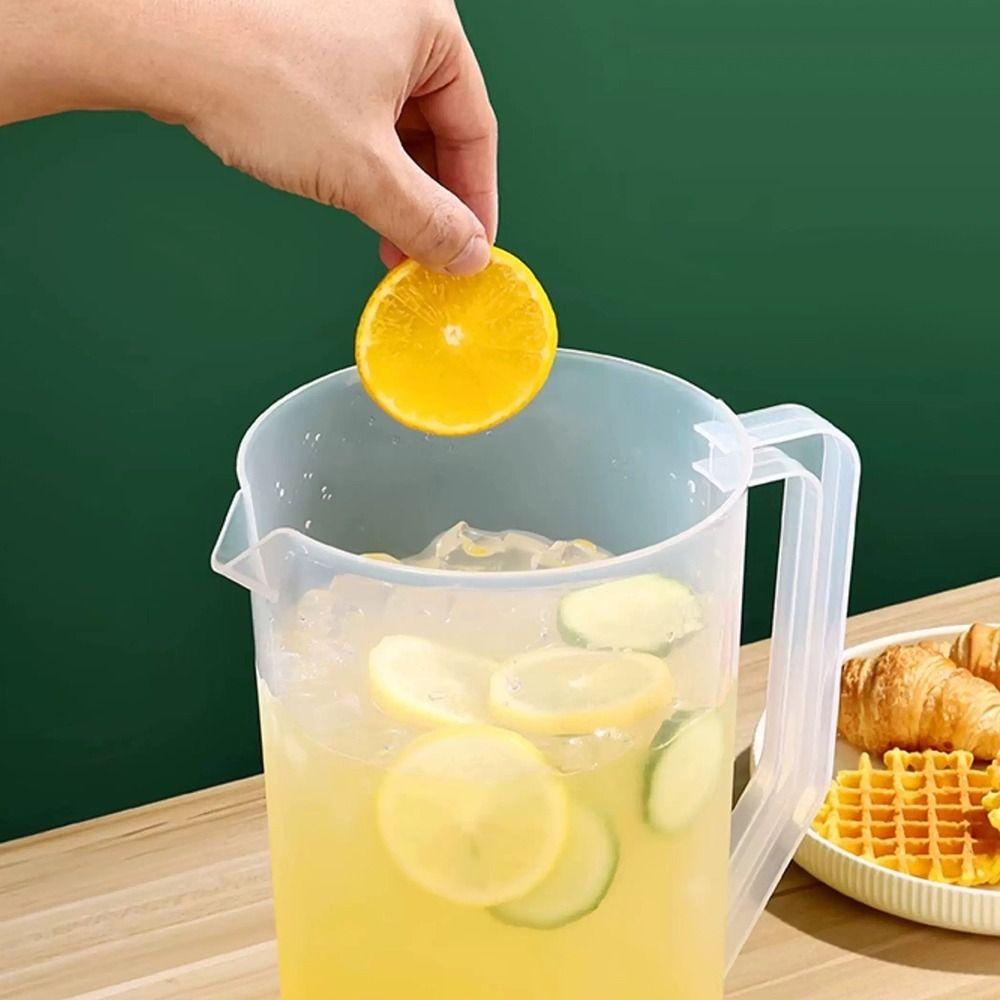 Plastic Container Transparent Water Bottle Graduated Large Capacity Water Pitcher Jug Plastic Pour Measuring Cup Juice