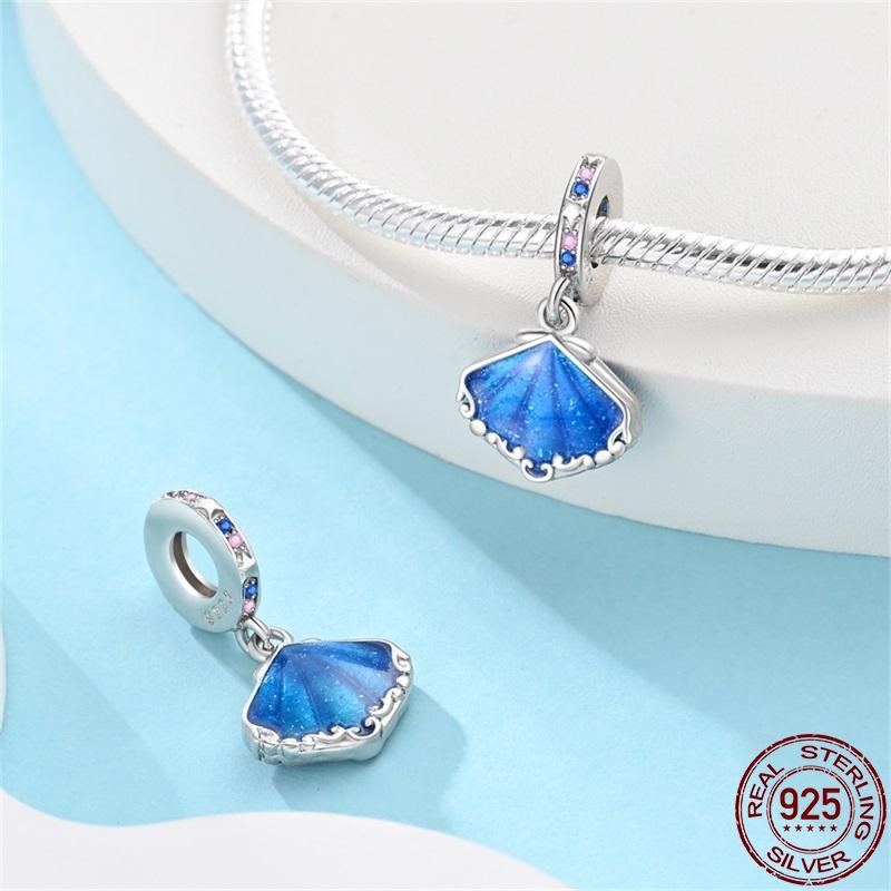 Original Copper Luminous Marine Series Pendant Fit 3Mm Bracelet Diy Charm For Women Jewelry Fashion Gift