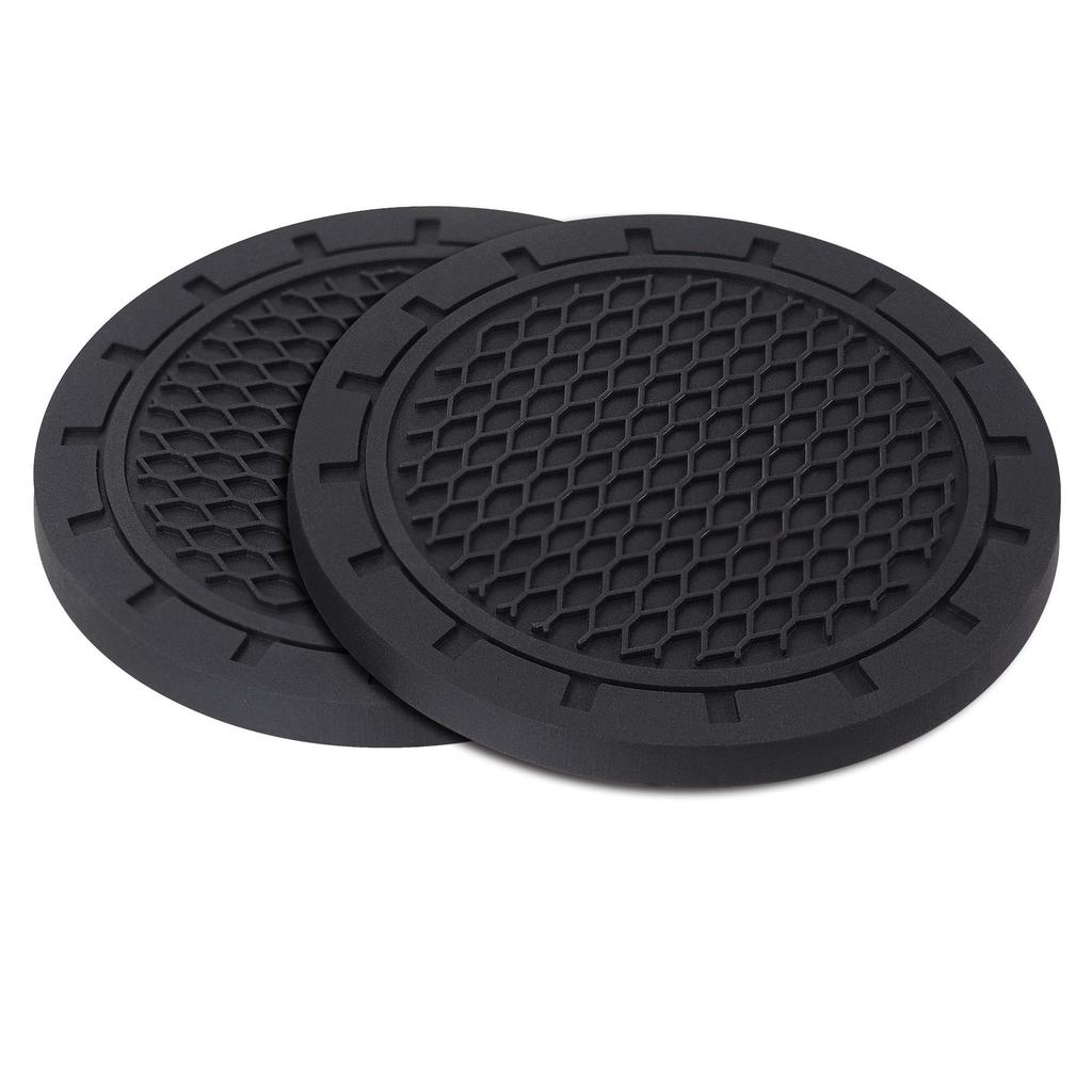 AOOOOP Universal Vehicle Cup Holder Insert Coasters, Car Interior Accessories - Silicone Non-Slip Cup Mats for All Cars (2.75" Diameter)