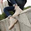 Fashion Brand Genuine Leather Casual Shoes for Mens British Style Anti-slip Wearable Ankle Boots Warm Plush Outdoor Travel Desert Shoes