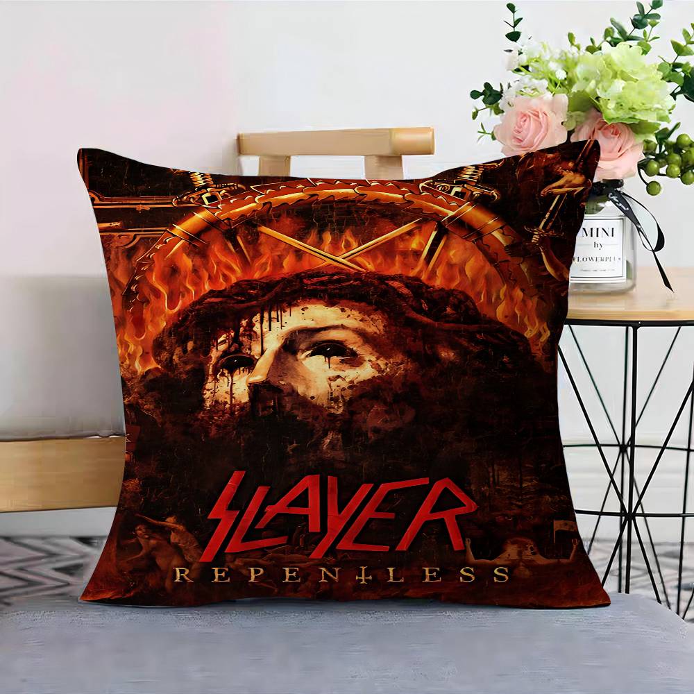 Band S-Slayer-R Maple Design Cushion Cover Happy Autumn Harvest Decor Holiday Decorati Pillow Cover