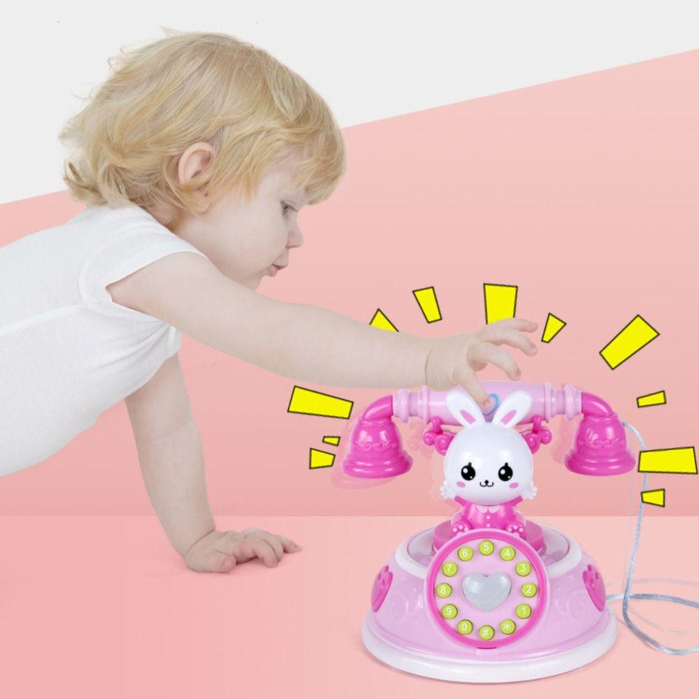 Playing House Musical Rabbit Telephone Toys Simulation Phone Early Education Toy Children's Toy