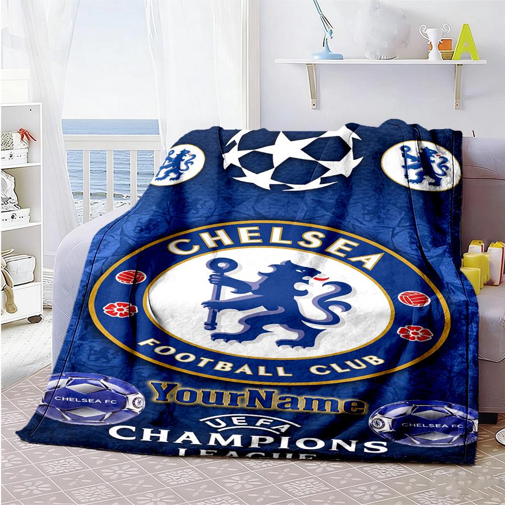 Chelsea Personalized Name Blanket Cozy Personalized Blanket Comfortable for Home Decor Office Chair Picnics Bed All-Season Use