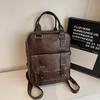 Retro Women's PU Backpack Student Schoolbag Campus Backpack