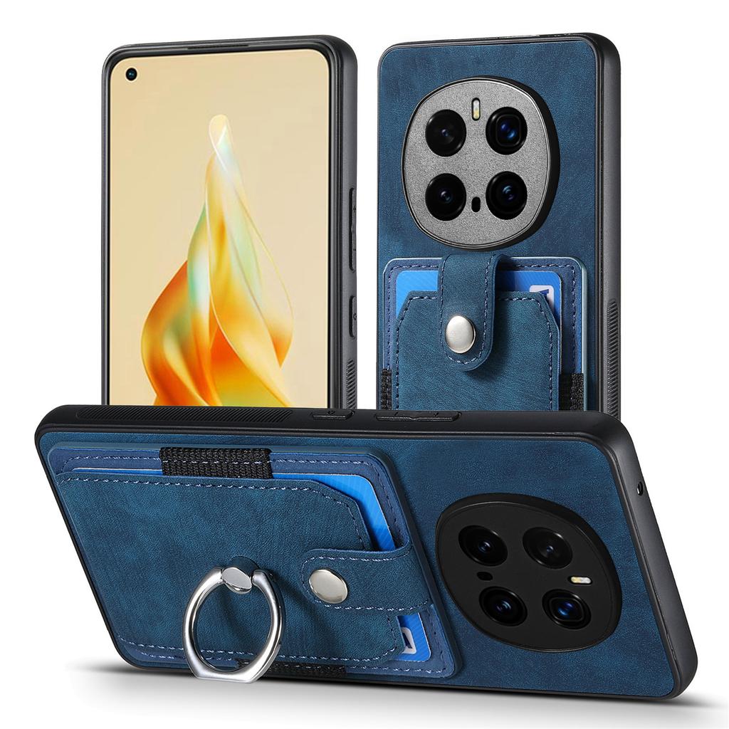 For Honor Magic7 Pro 5G Phone Case Leather Back Cover with Card Slots Kickstand