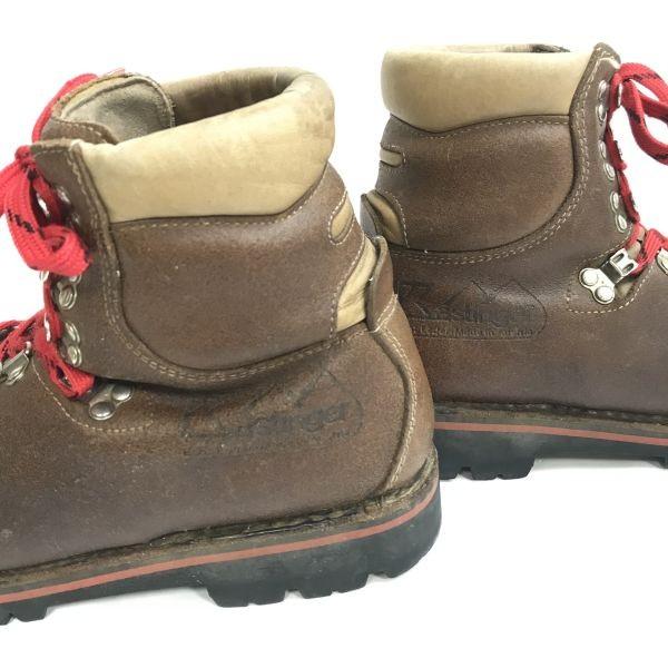 Kastinger leather trekking mountain boots 8 26.5 brown Austria 80s-90s?(USED)