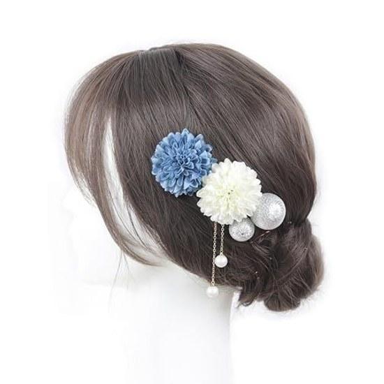 NANA Handmade Hair Ornament Ping Pong Mum Wada Tama Cute Coming Age Ceremony Shichi-Go-San Fireworks Festival Yukata Graduation Entrance School Summer