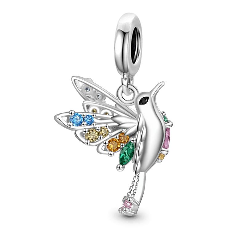 Copper Colorful Hummingbird Spring Separated Bead Charms Charm Compatible With Authentic Bracelets Trinket Jewellery Ideal For Gift