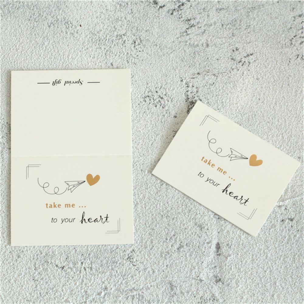 Best Wishes Birthday Valentine's Day Greeting Card Mini Greeting Card Creative Wish Card