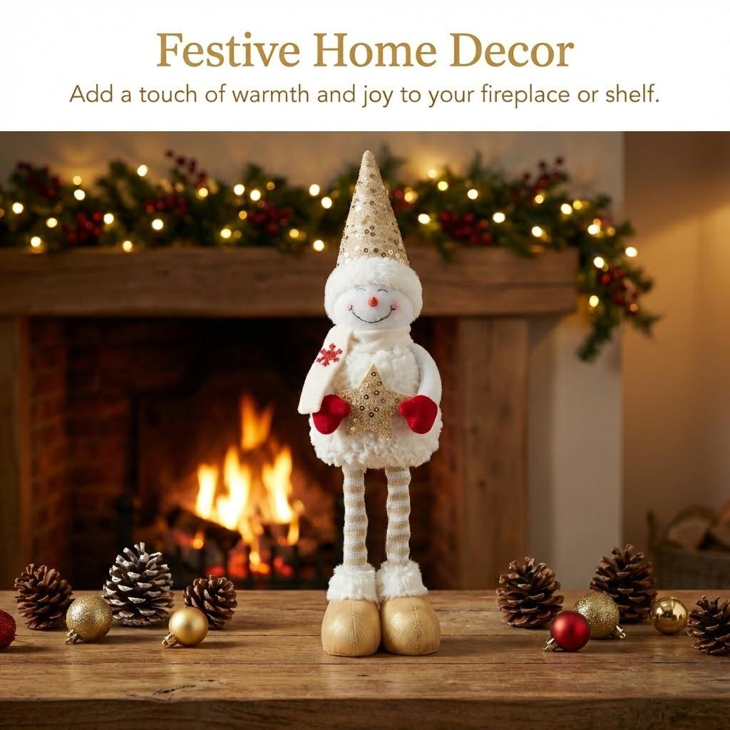 Retractable Sequin Snowman Ornament – Christmas Gift Idea