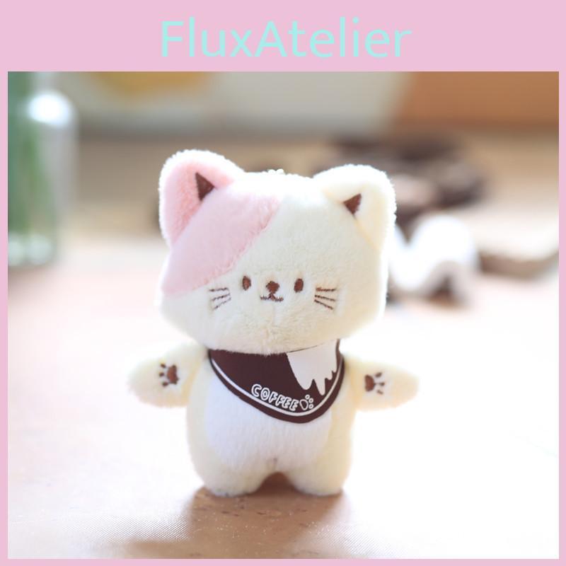 Adorable Plush Bear Keychain Cute Cartoon Animal Toy Soft Bag Charm Accessory