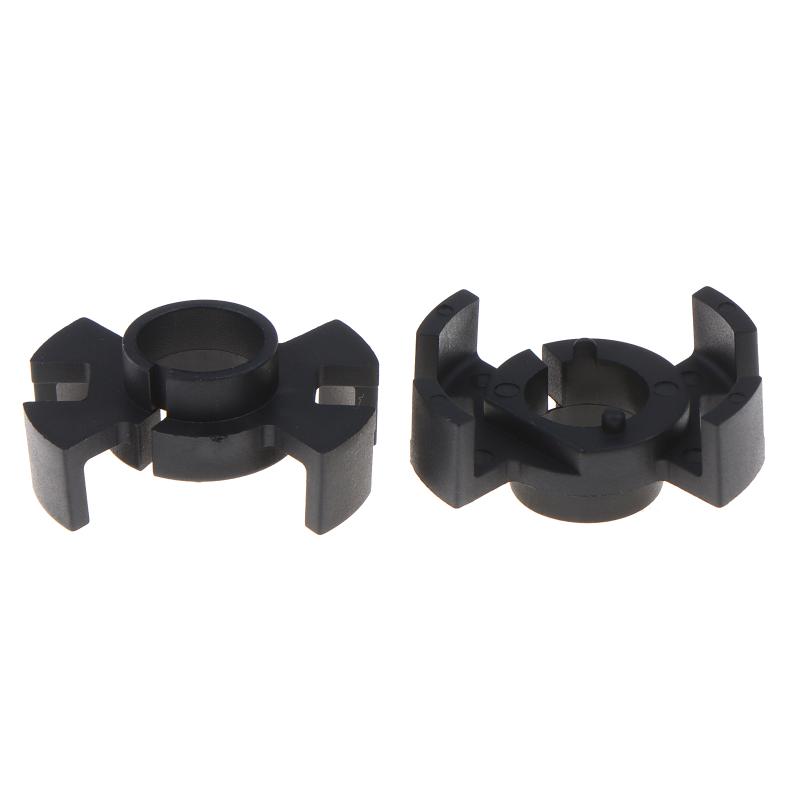 1Pair H1 Led Headlight Bulbs Adapter Base Holder Socket Retainer Clip For High Beams Base Retainer Black Abs