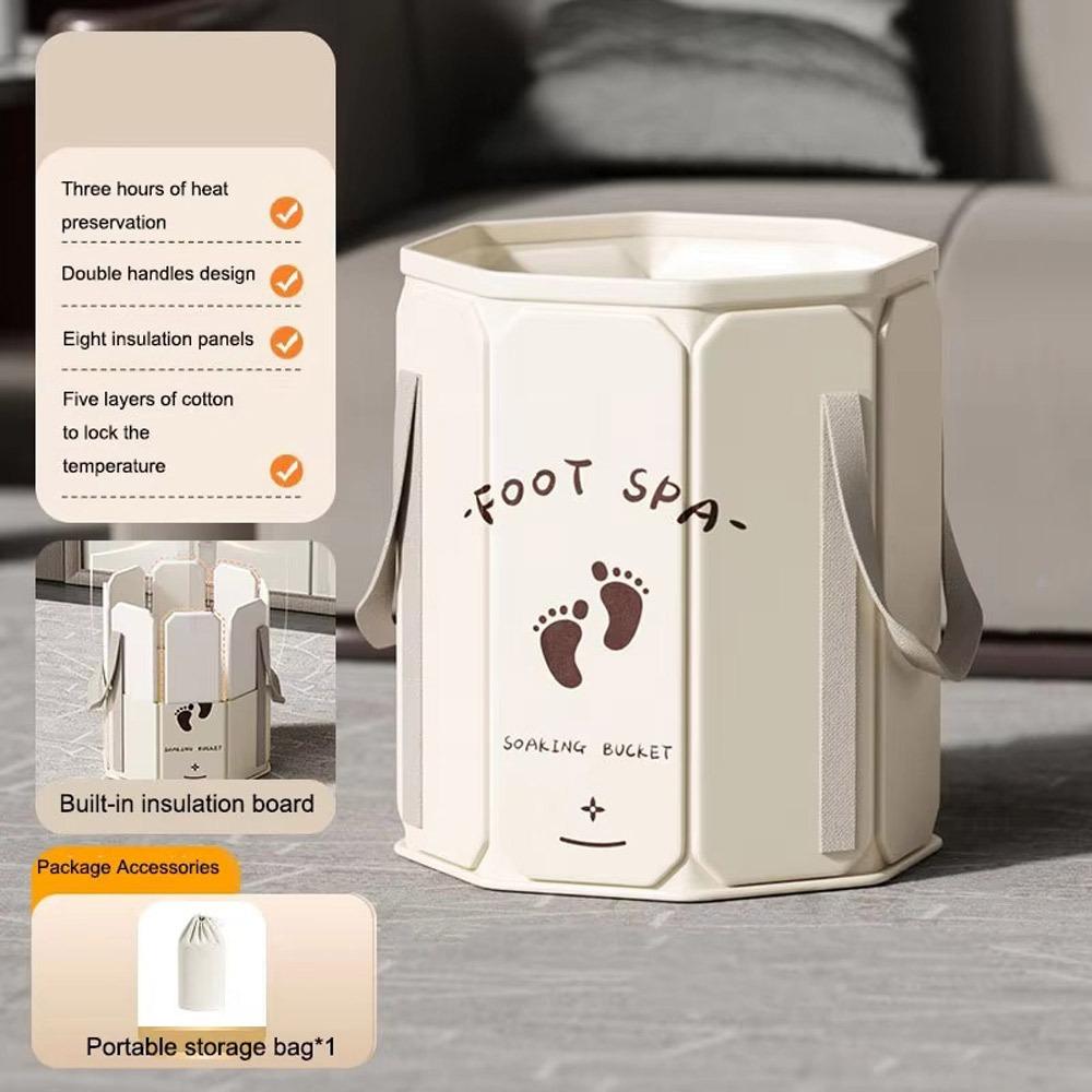 Thickened Foot Bath Bucket Collapsible Foot Soak Bucket Multifunctional Foot Washing Bag  Travel