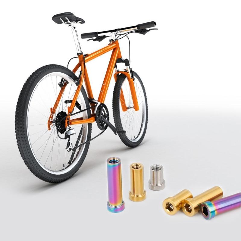 2Pcs Titaniums Alloy Bicycles C Caliper Nut Titaniums Alloy Nut Replacement Road Bike C Brake Pivots Nut with Washer